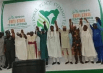 13 parties sign peace accord ahead of Ekiti governorship election