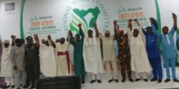 13 parties sign peace accord ahead of Ekiti governorship election