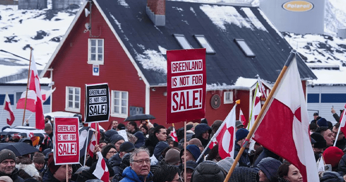 Greenlanders protest as U.S. opens new consulate in Nuuk