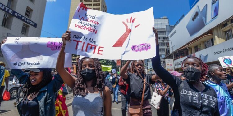Thousands of women march in Nairobi demanding action on femicide, missing children
