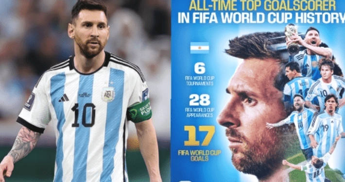 Messi makes history, becomes World Cup all-time leading scorer