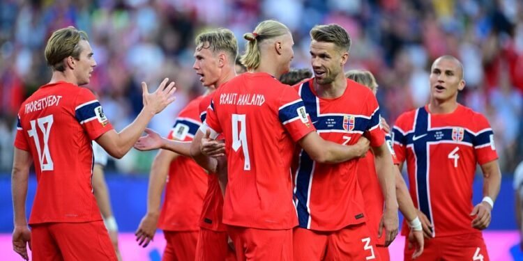 Haaland leads Norway to 4-1 victory over Iraq in World Cup debut