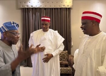 Kwankwaso pays courtesy visit to Obasanjo in Kano
