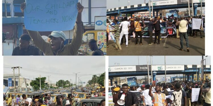 #BringBackOurChildrenTeachers protest rocks Ibadan, residents threaten to boycott 2027 elections