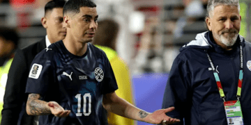 World Cup: Paraguay’s Almiron sent off for covering mouth during altercation with Turkish player