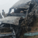 Four corps members, soldier burnt to death as military truck, bus collide in Adamawa