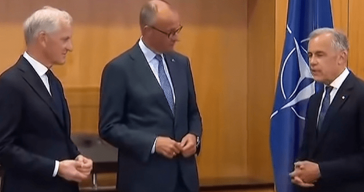 Mark Carney joking tells Norwegian PM Gahr Støre to loan Canada Man City star Haaland for 2030 World Cup