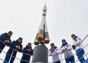 US-Russian crew returns to Earth after 8-month mission aboard International Space Station