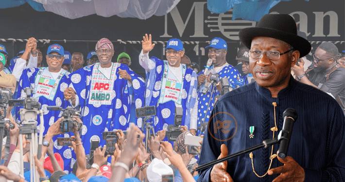 APC governors, chieftains in Osun on election day acted like bullies, undermining democracy: Jonathan