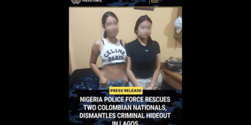 Police rescue two Colombian ladies lured to Lagos by fleeing Chinese human trafficking suspects
