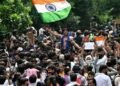 Police disperse thousands of cockroach party protesters with water cannons