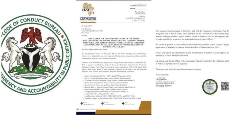 CSO writes CCB to probe multibillion-naira properties linked to Abuja land director Chijioke Nwankoeze