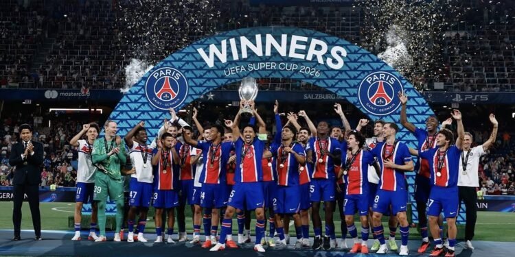 PSG beat Villa to lift UEFA Super Cup for second time