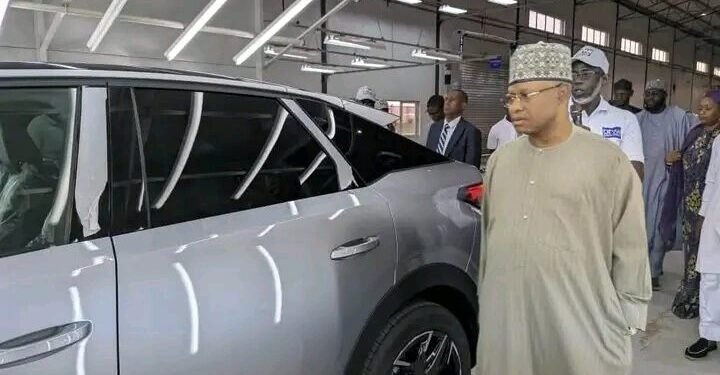Uba Sani unveils Dangote-manufactured Peugeot 5008, pledges government patronage