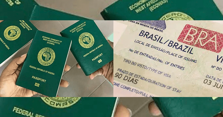Nigeria left out as Brazil begins electronic visa issuance for six African countries
