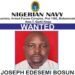Navy declares man wanted over alleged oil theft, extortion