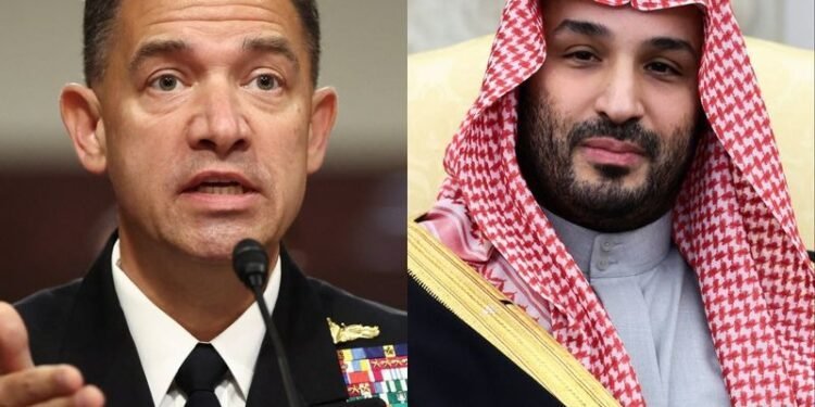 Saudi crown prince receives US Central Command chief in Jeddah