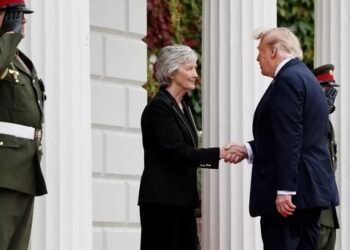 Trump meets Irish President Connolly during Dublin visit