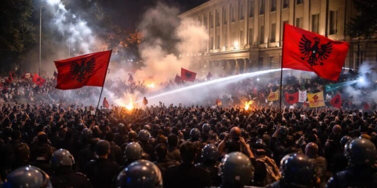 Protest rages in Albania as students demand resignation of prime minister