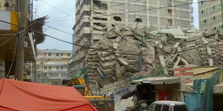 Many feared trapped as multi-storey building collapses in Kenya