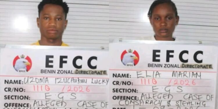 EFCC arraigns lovers over alleged N36 million Moniepoint transfer fraud in Benin