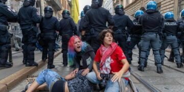 28 arrested, 141 officers injured as cost-of-living protests turn violent in Italy