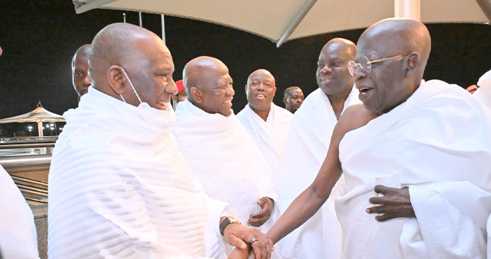 Tinubu prays for Nigeria’s peace, unity at lesser hajj